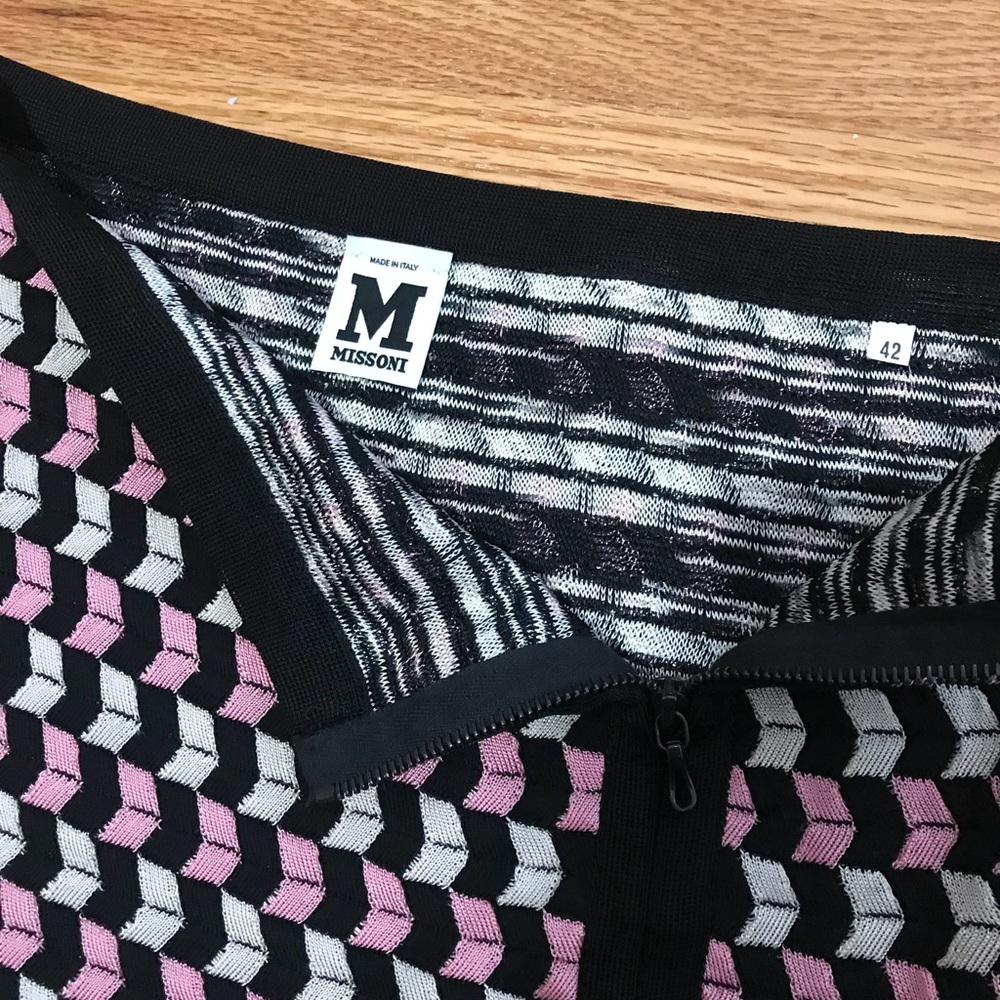 Missoni Black and Pink Mini Skirt - Picture 2 of 7
